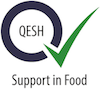 Qesh support in food logo
